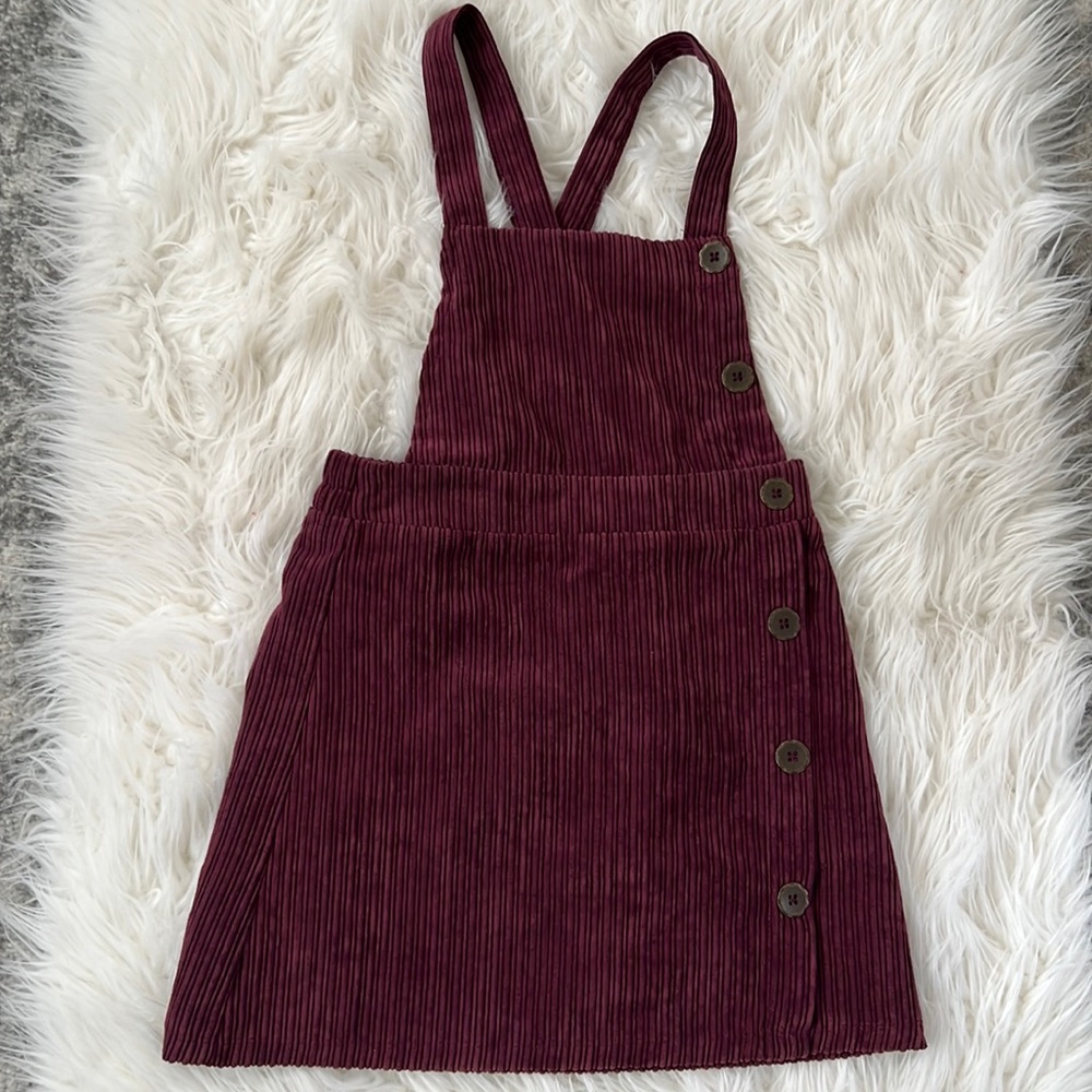 Art class maroon overall dress